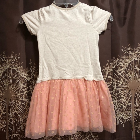 SOLD ✅ HANNA ANDERSSON Pink Tulle Star Dress Sz 5 - Picture 5 of 7